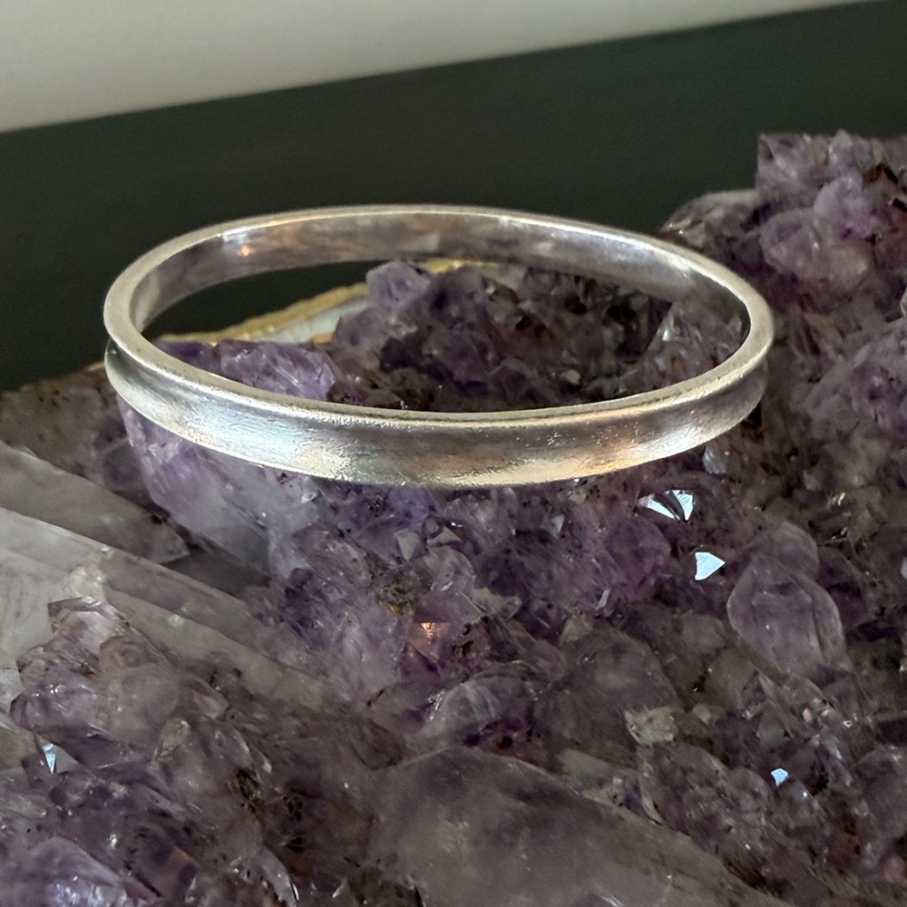 Tiffany & Co. Silver Double Bangle Bracelet - Picture 4 of 10